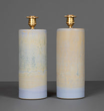 Load image into Gallery viewer, Dusty Blue + Sand Haresfur Table Lamps