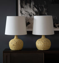 Load image into Gallery viewer, Wheat + Grey Globe Table Lamps