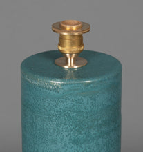 Load image into Gallery viewer, Teal Haresfur Table Lamps