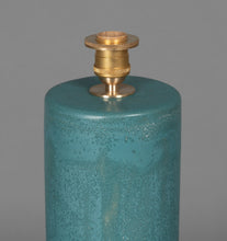 Load image into Gallery viewer, Teal Haresfur Table Lamps