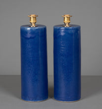 Load image into Gallery viewer, Indigo Blue Haresfur Table Lamps