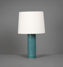 Load image into Gallery viewer, Teal Haresfur Table Lamps