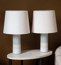 Load image into Gallery viewer, Pale Blue Ombré Haresfur Table Lamps
