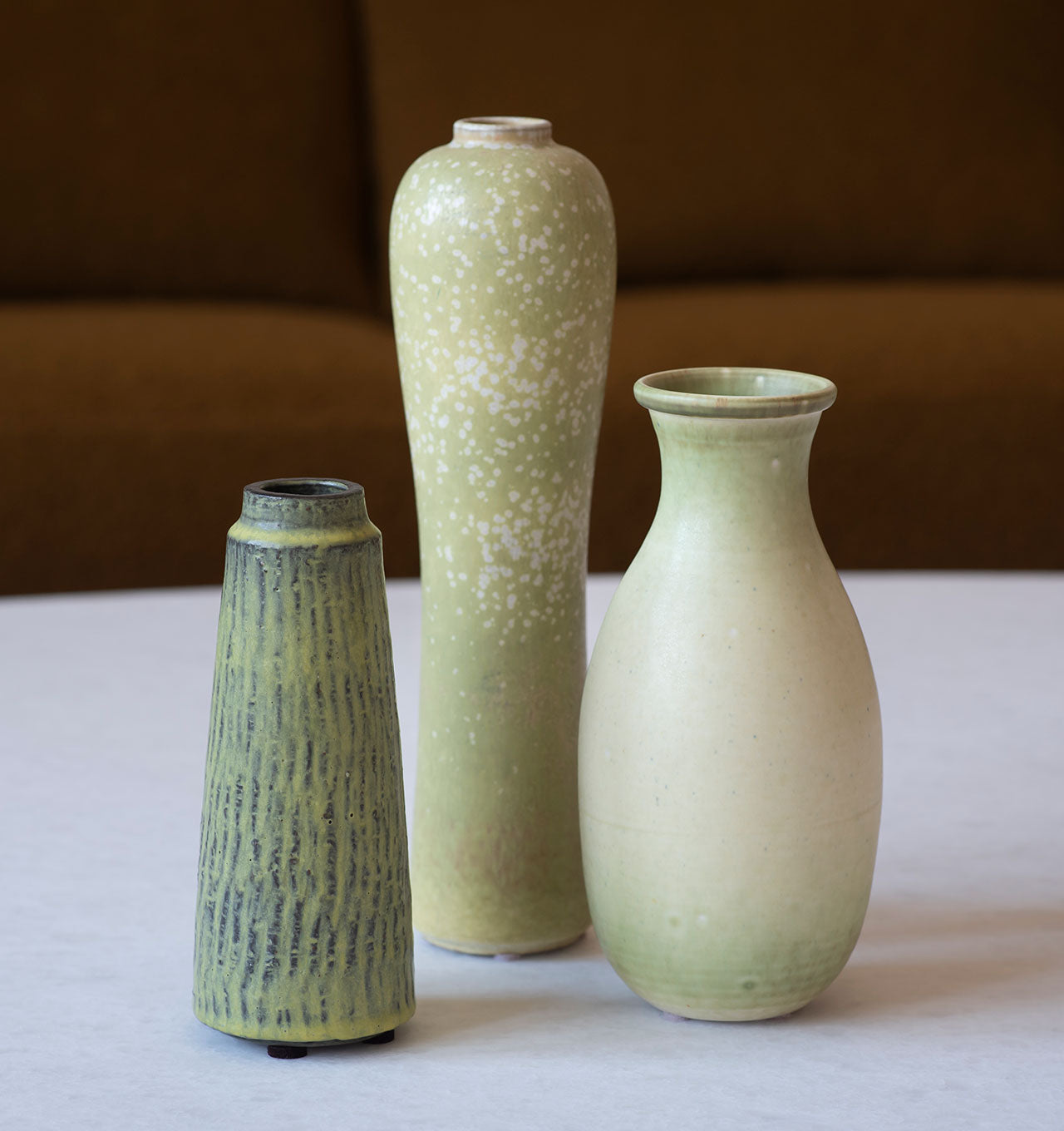 Muted Lime Vessel Collection