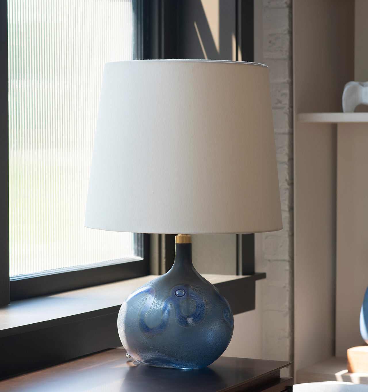 Holmegaard Asymmetrical Glass Table Lamp