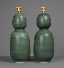 Load image into Gallery viewer, Evergreen Gourd Table Lamps