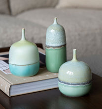 Load image into Gallery viewer, Meadow Green + Turquoise Vessel Collection