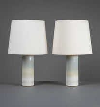 Load image into Gallery viewer, Celadon Cream Haresfur Table Lamps