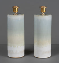 Load image into Gallery viewer, Celadon Cream Haresfur Table Lamps