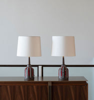 Drip Glaze Table Lamp Set