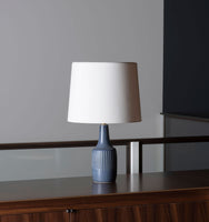 Incised Haresfur Blue Table Lamp