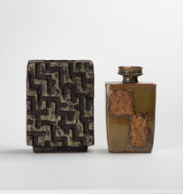 Load image into Gallery viewer, Graphic Carved Vessel Duo + Wabi Sabi Bottle