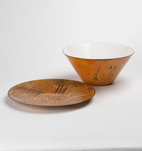 Load image into Gallery viewer, Enamel Bowl and Platter Set