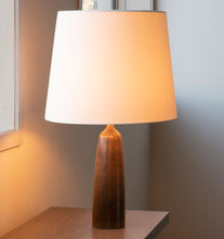 Load image into Gallery viewer, Honey and Tobacco Haresfur Glaze Table Lamp