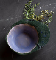 Lavender and Emerald Thalia Bowl