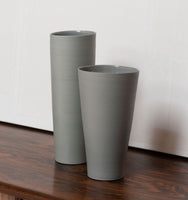 Sage Grey Cylinder Vases