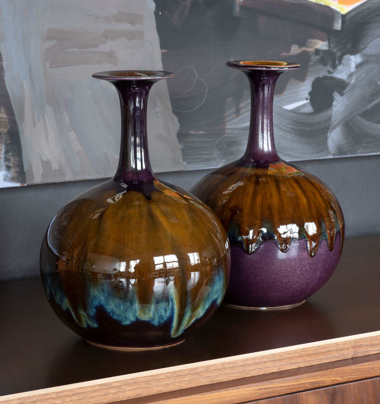 Hutschenreuther Drip Glaze Vessels