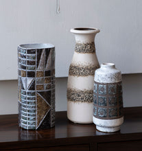 Load image into Gallery viewer, Model 3045 Vase and Tri Series Vase Duo + Ribbed Lava Glaze Vase