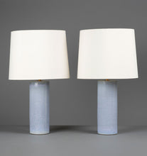 Load image into Gallery viewer, Slate Blue Haresfur Table Lamps