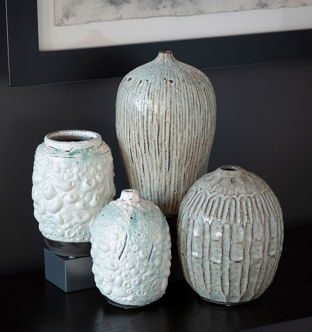 Bubble Texture and Lava Vases