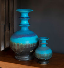 Load image into Gallery viewer, Turquoise Drip Glaze Vase Set