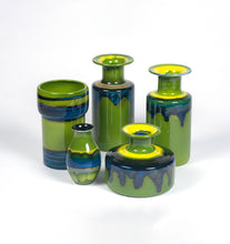 Load image into Gallery viewer, Blue Drip Glaze Vase Set