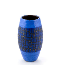 Load image into Gallery viewer, Blue Fat Lava Vase Set