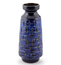 Load image into Gallery viewer, Blue Fat Lava Vase Set