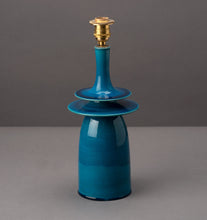 Load image into Gallery viewer, Turquoise Glazed Table Lamp