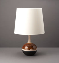 Load image into Gallery viewer, Bronze Drip Glaze Table Lamp