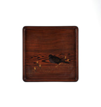 Load image into Gallery viewer, Meiji Footed Tray with Bird Motif